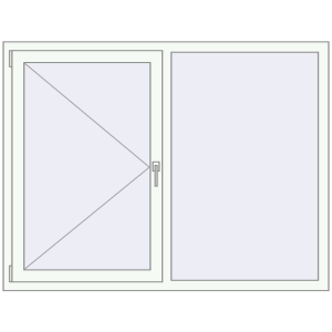 Купити Вікна 1570x1200 мм REHAU Euro 60 Білий (RAL 9016) з двох сторін