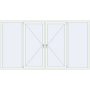 Вікна 2900x1600 мм REHAU Euro 60. Вид зсередини Купити Вікна 2900x1600 мм REHAU Euro 60