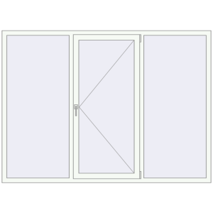 Купити Вікна 2200x1600 мм REHAU Brillant-Design Білий (RAL 9016) з двох сторін