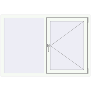 Вікна 1430x980 мм REHAU Euro 60. Вид зсередини Купити Вікна 1430x980 мм REHAU Euro 60