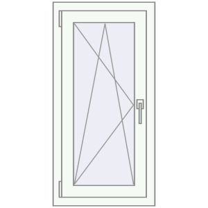 Вікна 470x1000 мм REHAU SYNEGO MD Білий (RAL 9016) з двох сторін. Вид зсередини Купити Вікна 470x1000 мм REHAU SYNEGO MD Білий (RAL 9016) з двох сторін