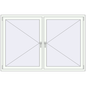 Купити Вікна 1800x1200 мм REHAU Euro 60 Білий (RAL 9016) з двох сторін