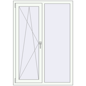 Вікна 1060x1500 мм REHAU Euro 70. Вид зсередини Купити Вікна 1060x1500 мм REHAU Euro 70
