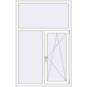 Вікна 1100x1700 мм REHAU Euro 60 Білий (RAL 9016) з двох сторін. Вид зсередини Купити Вікна 1100x1700 мм REHAU Euro 60 Білий (RAL 9016) з двох сторін