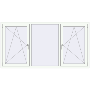 Купити Вікна 2005x1045 мм REHAU SYNEGO MD ANTHRACITE_GREY_STRUKTURAL ззовні