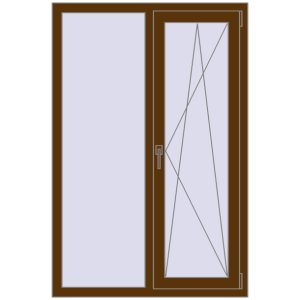 Вікна 1000x1500 мм REHAU Brillant-Design. Вид зсередини Купити Вікна 1000x1500 мм REHAU Brillant-Design