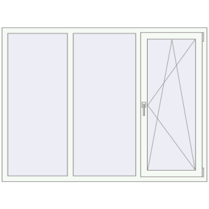 Купити Вікна 1800x1350 мм REHAU Euro 60 Білий (RAL 9016) з двох сторін