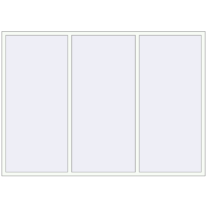 Вікна 2600x1850 мм REHAU Euro 60 Білий (RAL 9016) з двох сторін. Вид зсередини Купити Вікна 2600x1850 мм REHAU Euro 60 Білий (RAL 9016) з двох сторін