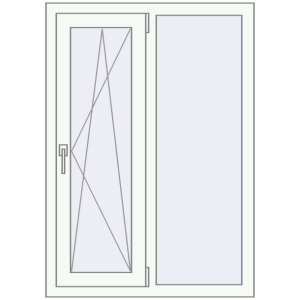 Вікна 850x1200 мм REHAU SYNEGO MD. Вид зсередини Купити Вікна 850x1200 мм REHAU SYNEGO MD