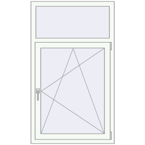 Купити Вікна 850x1450 мм REHAU SYNEGO MD Білий (RAL 9016) з двох сторін