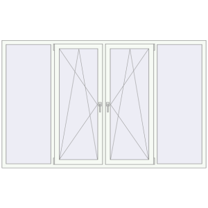 Купити Вікна 2470x1540 мм REHAU Euro 60