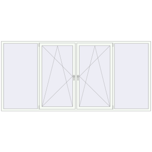 Вікна 3420x1600 мм REHAU Euro 70. Вид зсередини Купити Вікна 3420x1600 мм REHAU Euro 70