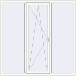 Купити Вікна 1800x1800 мм REHAU Euro 60 Білий (RAL 9016) з двох сторін