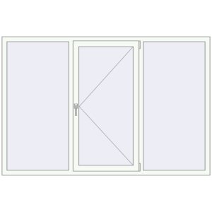 Купити Вікна 2100x1400 мм REHAU Euro 60 Білий (RAL 9016) з двох сторін