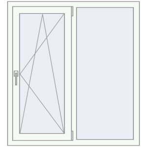 Купити Вікна 1100x1200 мм REHAU Brillant-Design Білий (RAL 9016) з двох сторін