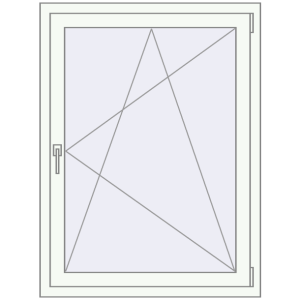 Купити Вікна 900x1200 мм REHAU Euro 60 Білий (RAL 9016) з двох сторін