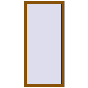 Купити Вікна 700x1500 мм REHAU Euro 70 GOLDEN OAK з двох сторін