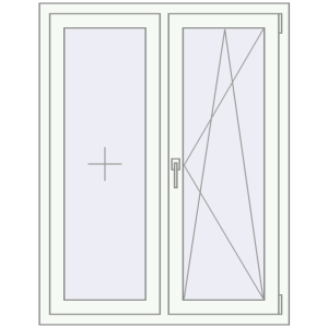 Купити Вікна 1010x1300 мм REHAU Euro 60 Білий (RAL 9016) з двох сторін