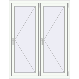 Вікна 1100x1400 мм REHAU Euro 60. Вид зсередини Купити Вікна 1100x1400 мм REHAU Euro 60