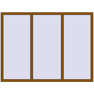 Купити Вікна 2005x1500 мм REHAU Euro 60 GOLDEN OAK з двох сторін