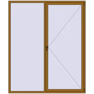 Купити Вікна 2000x2400 мм REHAU Brillant-Design LIGHT_OAK з двох сторін