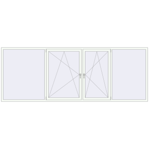 Вікна 3800x1400 мм REHAU Euro 70. Вид зсередини Купити Вікна 3800x1400 мм REHAU Euro 70