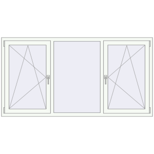 Вікна 2015x1053 мм REHAU Euro 60. Вид зсередини Купити Вікна 2015x1053 мм REHAU Euro 60