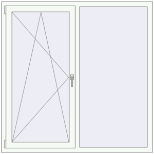 Купити Вікна 1460x1460 мм REHAU Euro 70 Білий (RAL 9016) з двох сторін