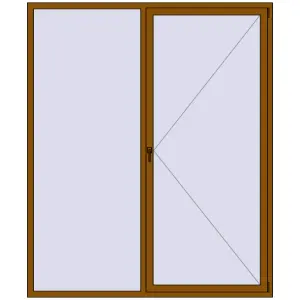 Купити Вікна 2000x2400 мм REHAU Brillant-Design GOLDEN OAK з двох сторін