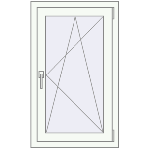 Купити Вікна 600x1000 мм REHAU Euro 70 Білий (RAL 9016) з двох сторін