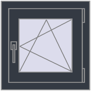 Вікна 500x500 мм REHAU Euro 60. Вид зсередини Купити Вікна 500x500 мм REHAU Euro 60