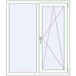 Купити Вікна 1200x1350 мм REHAU Euro 70 Білий (RAL 9016) з двох сторін