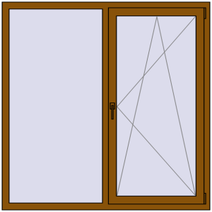 Купити Вікна 1500x1500 мм REHAU Euro 60