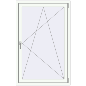 Купити Вікна 850x1400 мм REHAU Euro 60 Білий (RAL 9016) з двох сторін