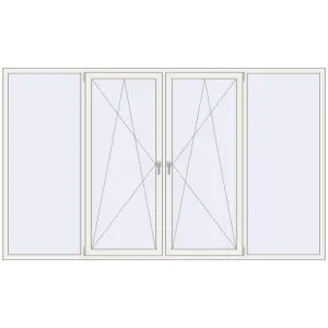 Вікна 3020x1800 мм REHAU SYNEGO MD. Вид зсередини Купити Вікна 3020x1800 мм REHAU SYNEGO MD