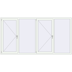 Купити Вікна 2700x1400 мм REHAU SYNEGO MD