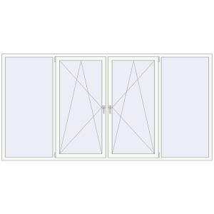 Вікна 3150x1600 мм REHAU Euro 60. Вид зсередини Купити Вікна 3150x1600 мм REHAU Euro 60