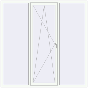 Купити Вікна 2000x2000 мм REHAU Euro 60 Білий (RAL 9016) з двох сторін