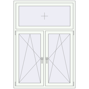 Вікна 1200x1700 мм REHAU Euro 70. Вид зсередини Купити Вікна 1200x1700 мм REHAU Euro 70