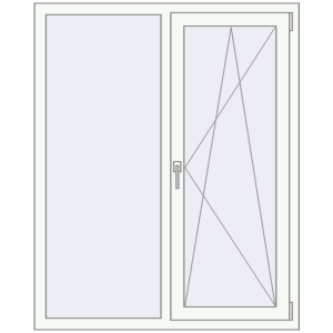 Купити Вікна 1160x1430 мм REHAU Euro 60 Білий (RAL 9016) з двох сторін