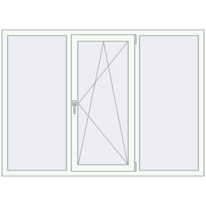 Вікна 1800x1300 мм REHAU Euro 60 Білий (RAL 9016) з двох сторін. Вид зсередини Купити Вікна 1800x1300 мм REHAU Euro 60 Білий (RAL 9016) з двох сторін