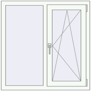 Купити Вікна 1000x1000 мм REHAU Euro 60