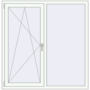 Купити Вікна 1400x1400 мм REHAU Euro 70 Білий (RAL 9016) з двох сторін