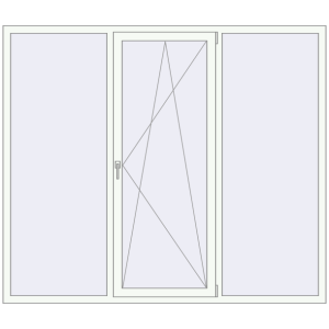 Вікна 2150x1850 мм REHAU Brillant-Design. Вид зсередини Купити Вікна 2150x1850 мм REHAU Brillant-Design