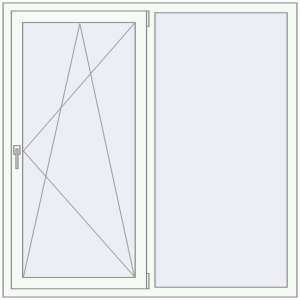 Купити Вікна 1500x1500 мм REHAU Euro 60