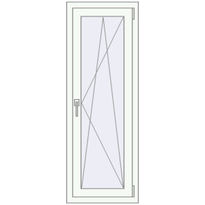 Вікна 500x1400 мм REHAU Euro 70 Білий (RAL 9016) з двох сторін. Вид зсередини Купити Вікна 500x1400 мм REHAU Euro 70 Білий (RAL 9016) з двох сторін