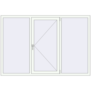 Купити Вікна 2006x1350 мм REHAU Euro 70 Білий (RAL 9016) з двох сторін