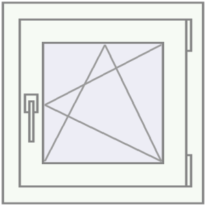 Вікна 500x500 мм REHAU Euro 60 WALNUT ззовні. Вид зсередини Купити Вікна 500x500 мм REHAU Euro 60 WALNUT ззовні