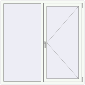 Купити Вікна 1500x1500 мм REHAU Euro 70