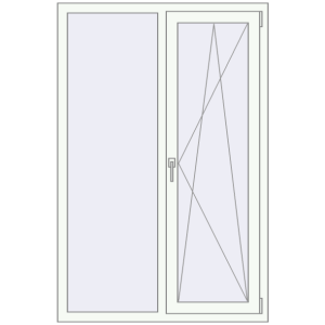 Вікна 1070x1620 мм REHAU Euro 70. Вид зсередини Купити Вікна 1070x1620 мм REHAU Euro 70